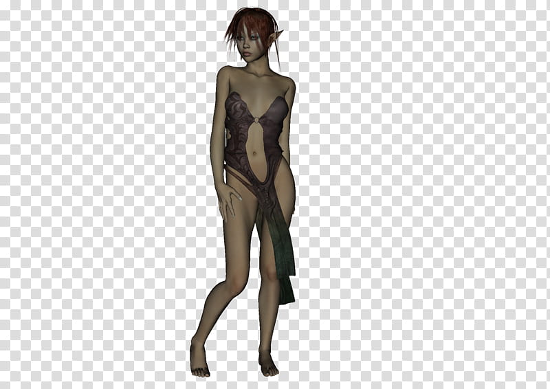 Fairy Nymph , elf woman standing transparent background PNG clipart