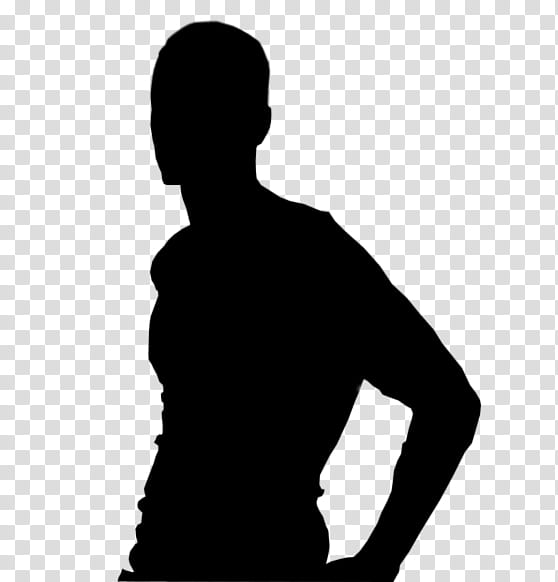 Sleeve Silhouette, Finger, Human, Shoulder, Hip, Behavior, Black M, Standing transparent background PNG clipart