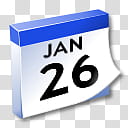 WinXP ICal, January  calendar transparent background PNG clipart