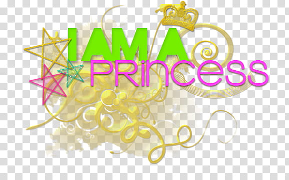 Textos, I Am A Princess logo transparent background PNG clipart
