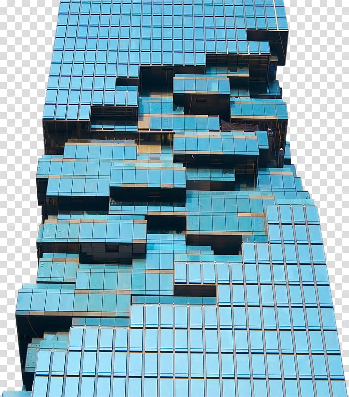 , blue glass building transparent background PNG clipart