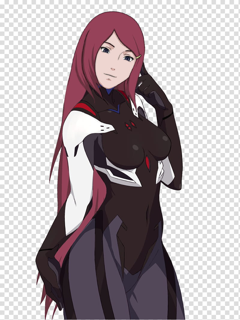 Kushina Uzumaki plugsuit, female character transparent background PNG clipart