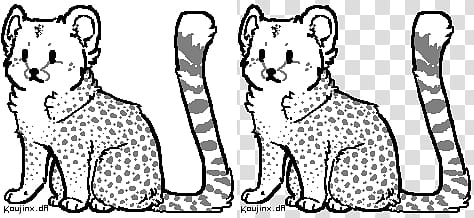 Cheetah Cub Base, Two cat art transparent background PNG clipart