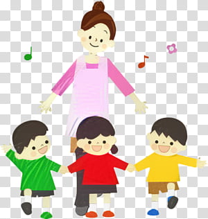 Cartoon School Kids Child Care Preschool Jardin Denfants Teacher Childcare Worker School Kindergarten Transparent Background Png Clipart Hiclipart