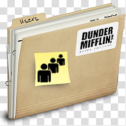 The Office Collection, Dunder Mifflin folder illustration transparent background PNG clipart