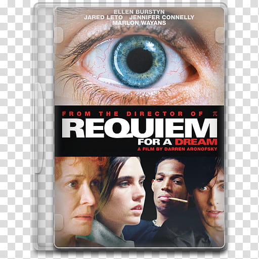 Movie Icon , Requiem for a Dream, Requiem for A Dream DVD case transparent background PNG clipart