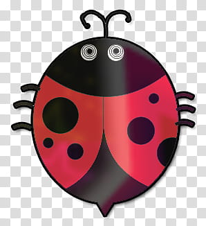 Mariquitas , red ladybug illustration transparent background PNG clipart
