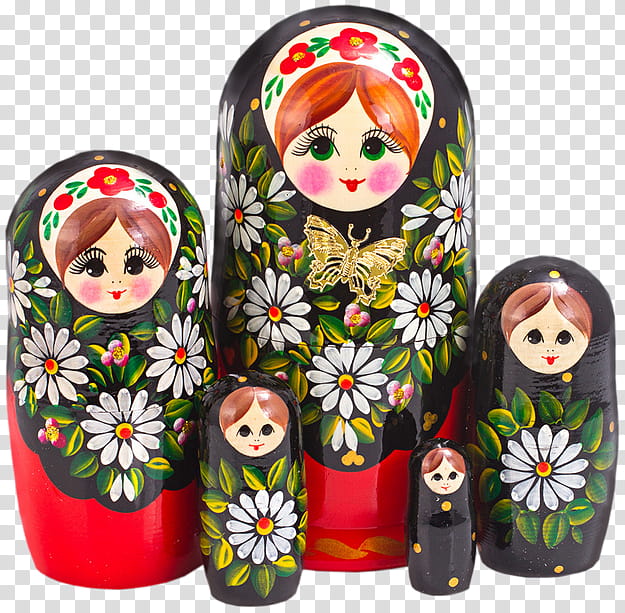 Flower Painting, Doll, Matryoshka Doll, Toy, Gzhel, Souvenir, Russia, Gift transparent background PNG clipart