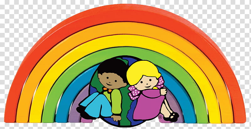 Rainbow Circle, Creative World School, Cartoon, Yellow, Character, Toddler, Child, Fun transparent background PNG clipart