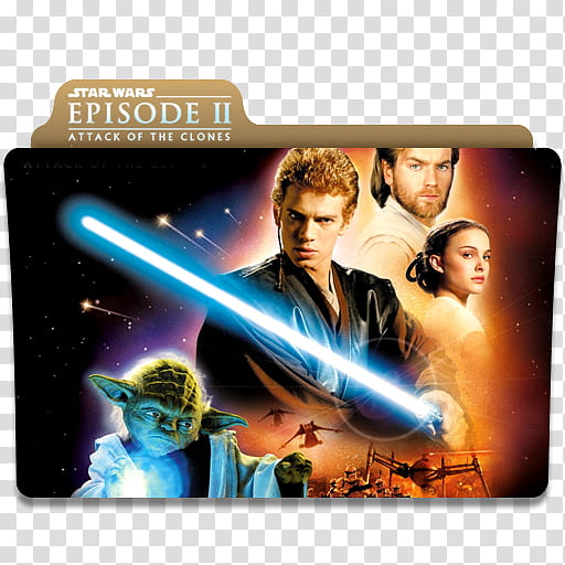 S Movie MEGA Folder Icon pack, starwarsii transparent background PNG clipart