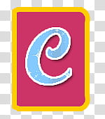 JustStyle abecedario, blue letter c transparent background PNG clipart