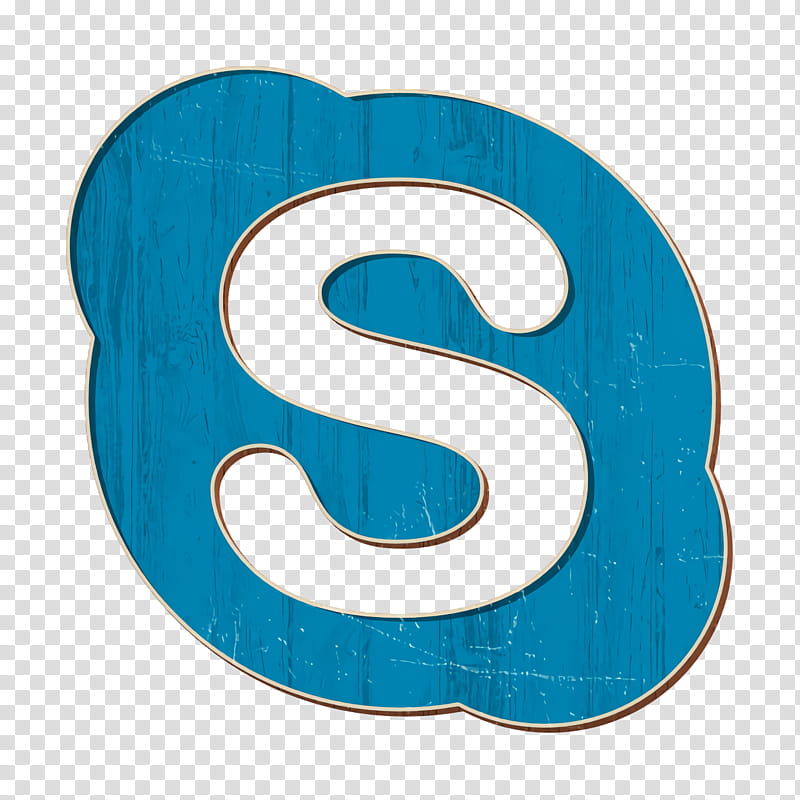 Skype Icon, Logo Icon, Number, Meter, Aqua, Turquoise, Blue, Teal transparent background PNG clipart