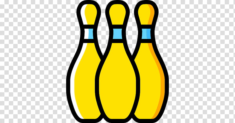 Bowling Pins Yellow, Line, Bowling Equipment, Tenpin Bowling transparent background PNG clipart