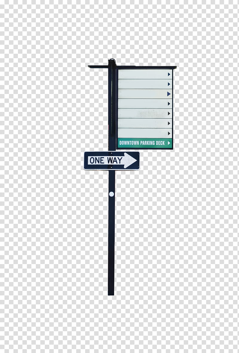 Street Sign on Pole , black One Way road sign transparent background PNG clipart