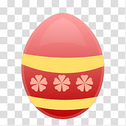 Easter Set, red and yellow faburge egg illustration transparent background PNG clipart