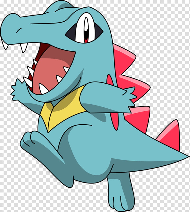 Totodile, Pokemon character transparent background PNG clipart