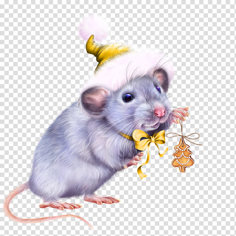 Christmas And New Year, Mouse, Christmas Day, Rat, Brown Rat, Computer Mouse, Chinese Astrology, Holiday transparent background PNG clipart