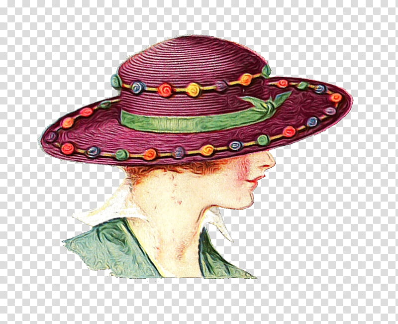 Sun, Hat, Vintage Clothing, Red Hat Society, Woman, Antique, Bowler Hat, Fashion transparent background PNG clipart