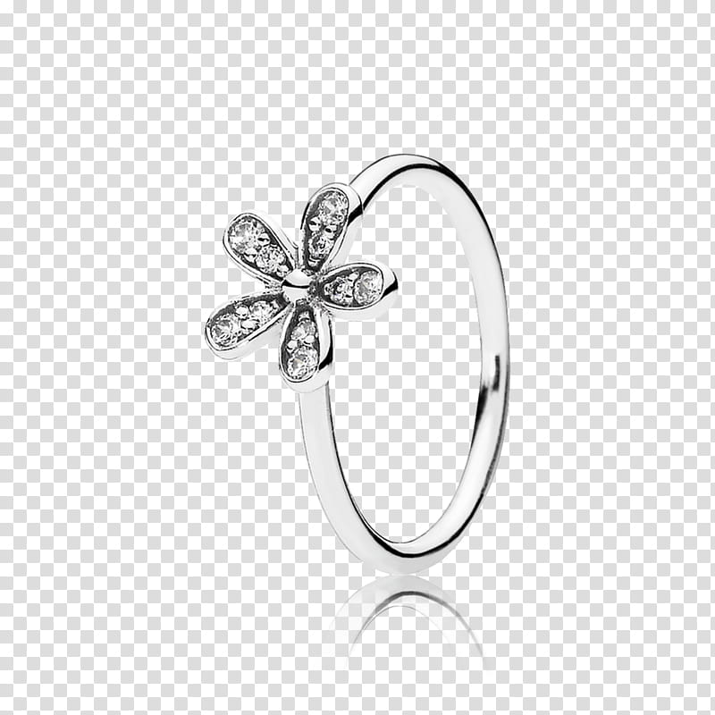 Wedding Ring Silver, Pandora, Jewellery, Cubic Zirconia, Pandora Silver, Pandora Dazzling Daisy Charm, Sterling Silver, Gold transparent background PNG clipart