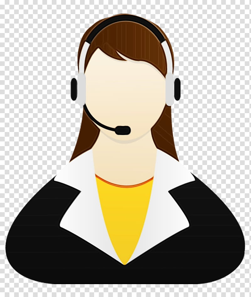 cartoon audio equipment headphones yellow, Watercolor, Paint, Wet Ink, Cartoon, Technology, Electronic Device, Call Centre transparent background PNG clipart