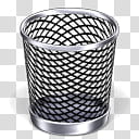 Leopard for Windows XP, cylindrical gray steel bin icon transparent background PNG clipart