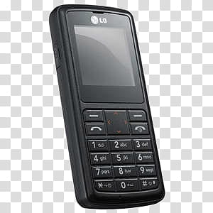 Celulares , black LG candybar phone transparent background PNG clipart