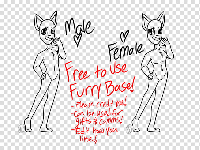fu Furry Anthro Base transparent background PNG clipart