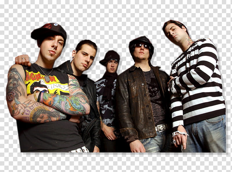 Avenged Sevenfold, man in black and white striped long-sleeved top transparent background PNG clipart
