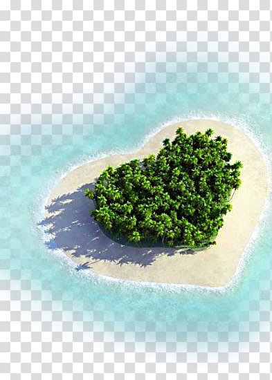 Summer Beach s, heart island transparent background PNG clipart