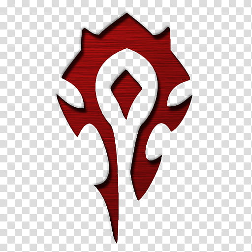 World of Warcraft Horde, red logo transparent background PNG clipart