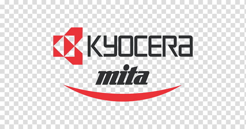 Red, Logo, Kyocera, Color, Toner, Text, Line, Area transparent background PNG clipart