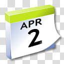 WinXP ICal, Apr  calendar illustration transparent background PNG clipart