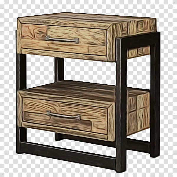 Wood, Bedside Tables, Drawer, Furniture, Legacy Classic Furniture, 2 Drawer Nightstand, Modus Furniture, Gdf Studio transparent background PNG clipart