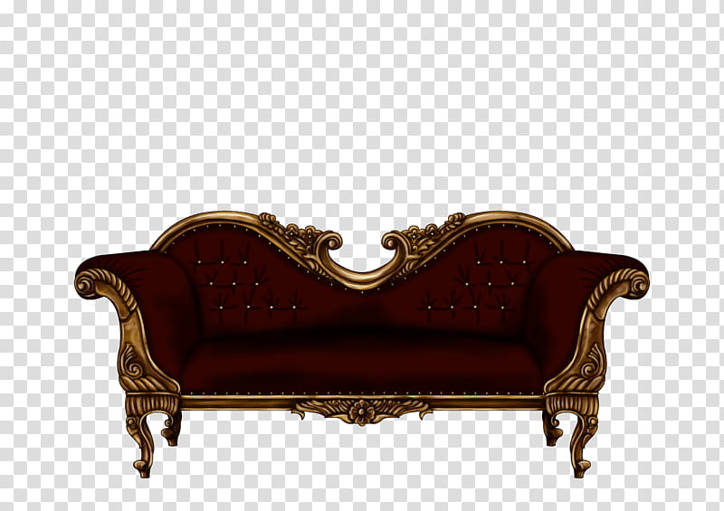 Baroque Sofa In Dark Red Red Leather Sofa Transparent Background Png Clipart Hiclipart