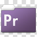 CS Work Folders, purple Adobe Pr folder illustration transparent background PNG clipart