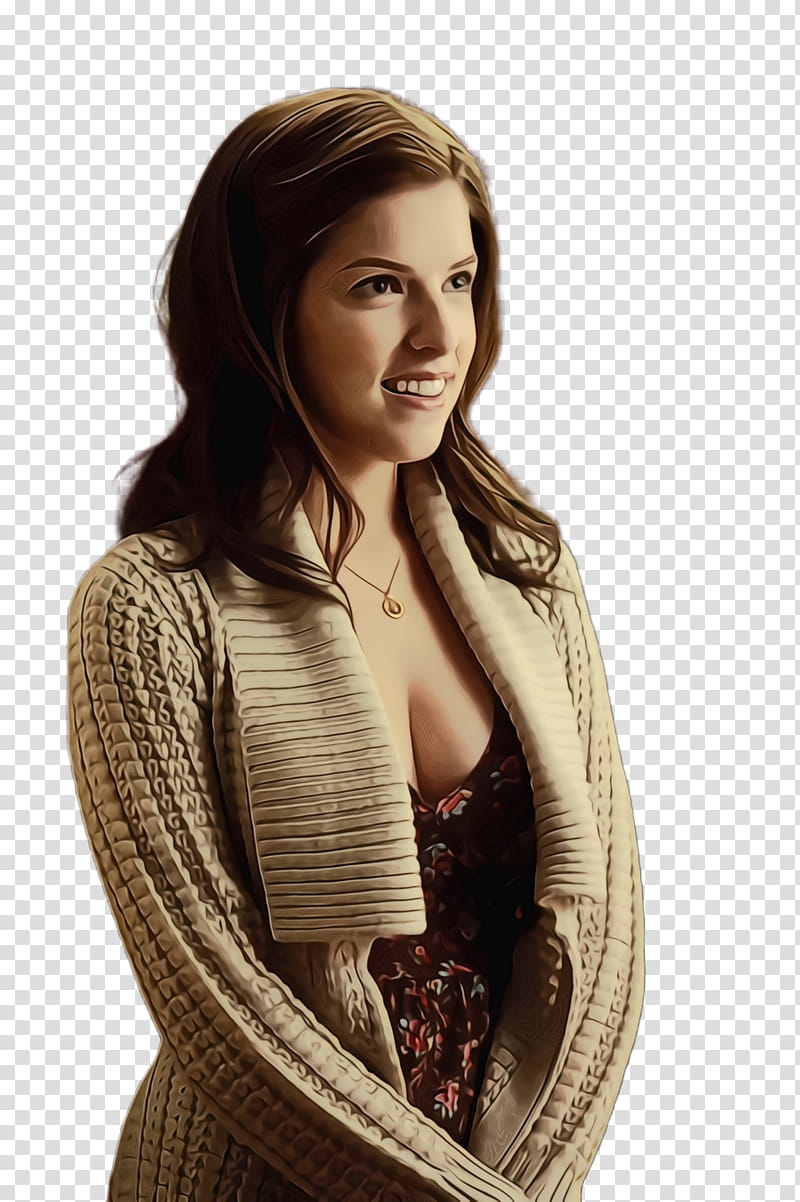 Science, Watercolor, Paint, Wet Ink, Anna Kendrick, Film, Actor, transparent background PNG clipart