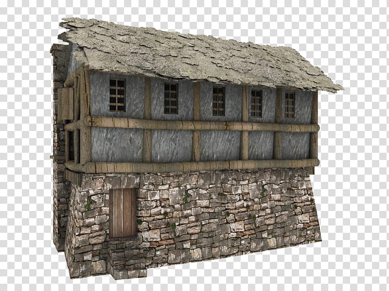 Fantasy Building , brown stone house illustration transparent background PNG clipart