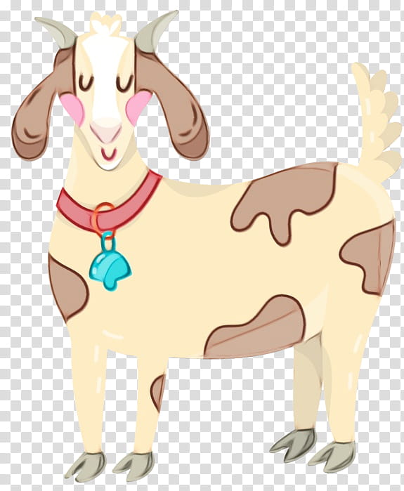 goats goat cartoon live, Watercolor, Paint, Wet Ink, Live, Snout, Goatantelope, Cowgoat Family transparent background PNG clipart