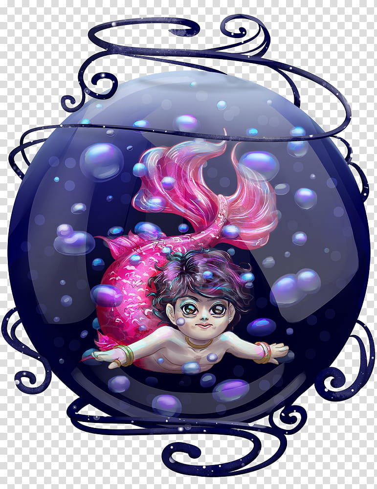 Hiro Little Mermaid in a Sphere transparent background PNG clipart