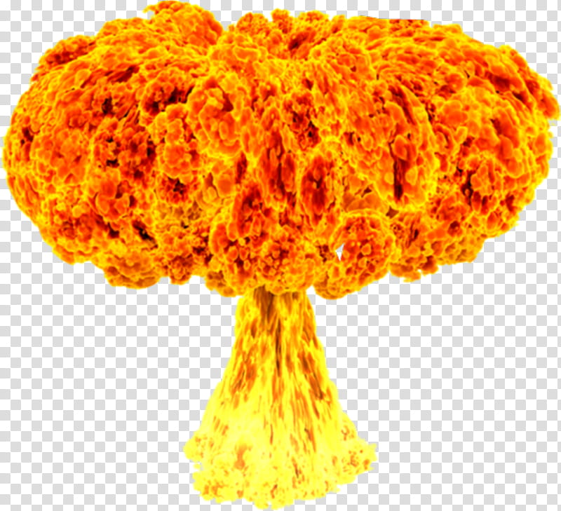 Mushroom Cloud, Nuclear Explosion, Nuclear Weapon, Bomb, Thermonuclear Weapon, Orange transparent background PNG clipart