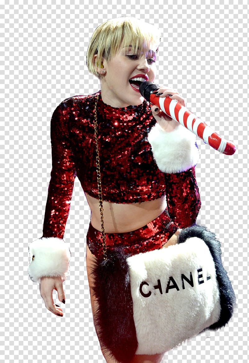 Miley Cyrus Jingle bells  Performance transparent background PNG clipart