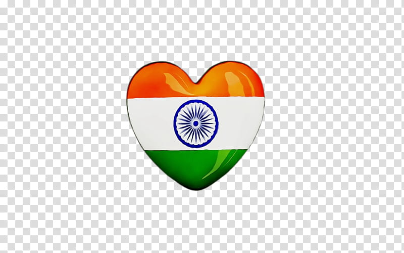 India Flag National Flag, Watercolor, Paint, Wet Ink, Flag Of India, Desktop , Heart, Republic Day transparent background PNG clipart