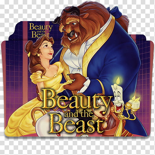 Disney Movies Folder Icon Collection Part , Beauty and the Beast () v transparent background PNG clipart