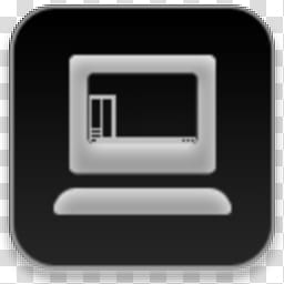 Albook extended dark , computer application transparent background PNG clipart