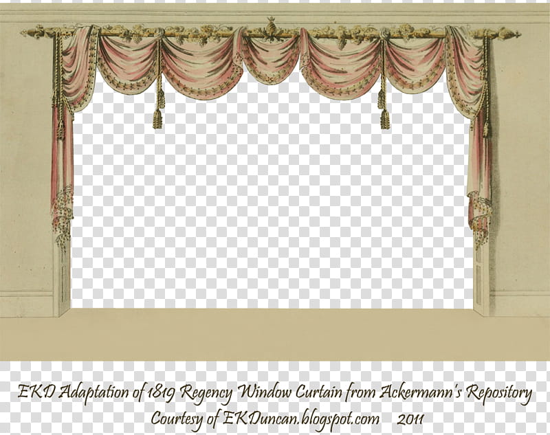 Swag Curtain Room with a View, pink valance illustration transparent background PNG clipart