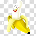 Mega, yellow and white banana transparent background PNG clipart