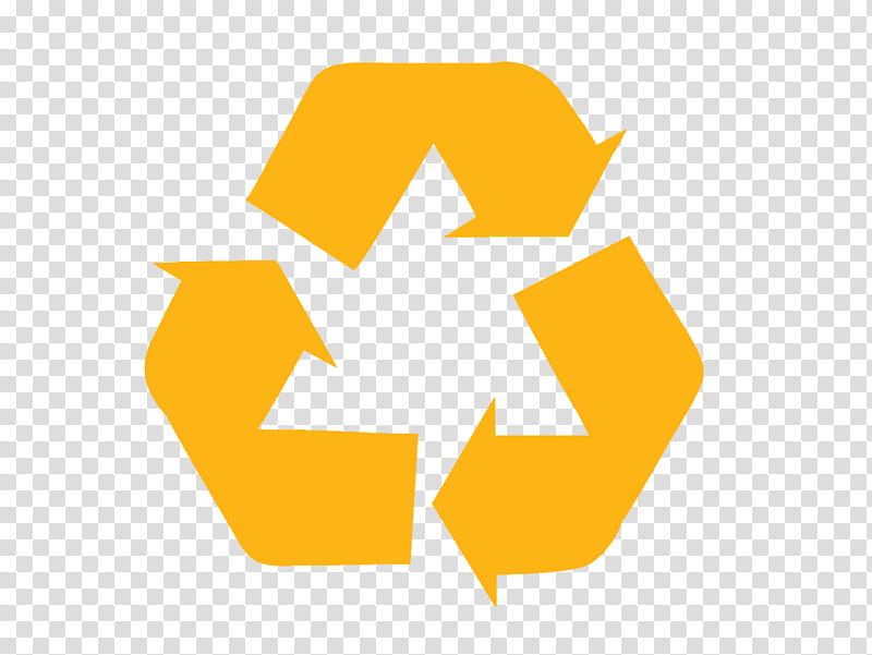 Recycling Logo, Recycling Symbol, Paper, Waste, Reuse, Recycling Codes, Decal, Yellow transparent background PNG clipart