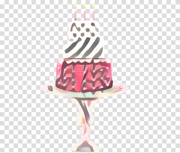 Pink Birthday Cake, Pink M, Cakem, Birthday Candle, Dessert, Food, Torte, Frozen Dessert transparent background PNG clipart