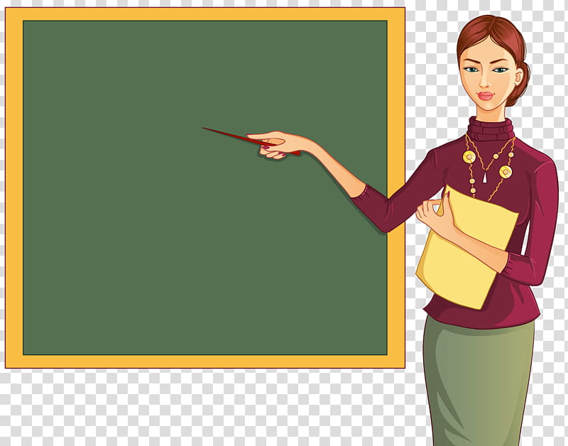 green cartoon teacher blackboard, Room, Gesture transparent background PNG clipart