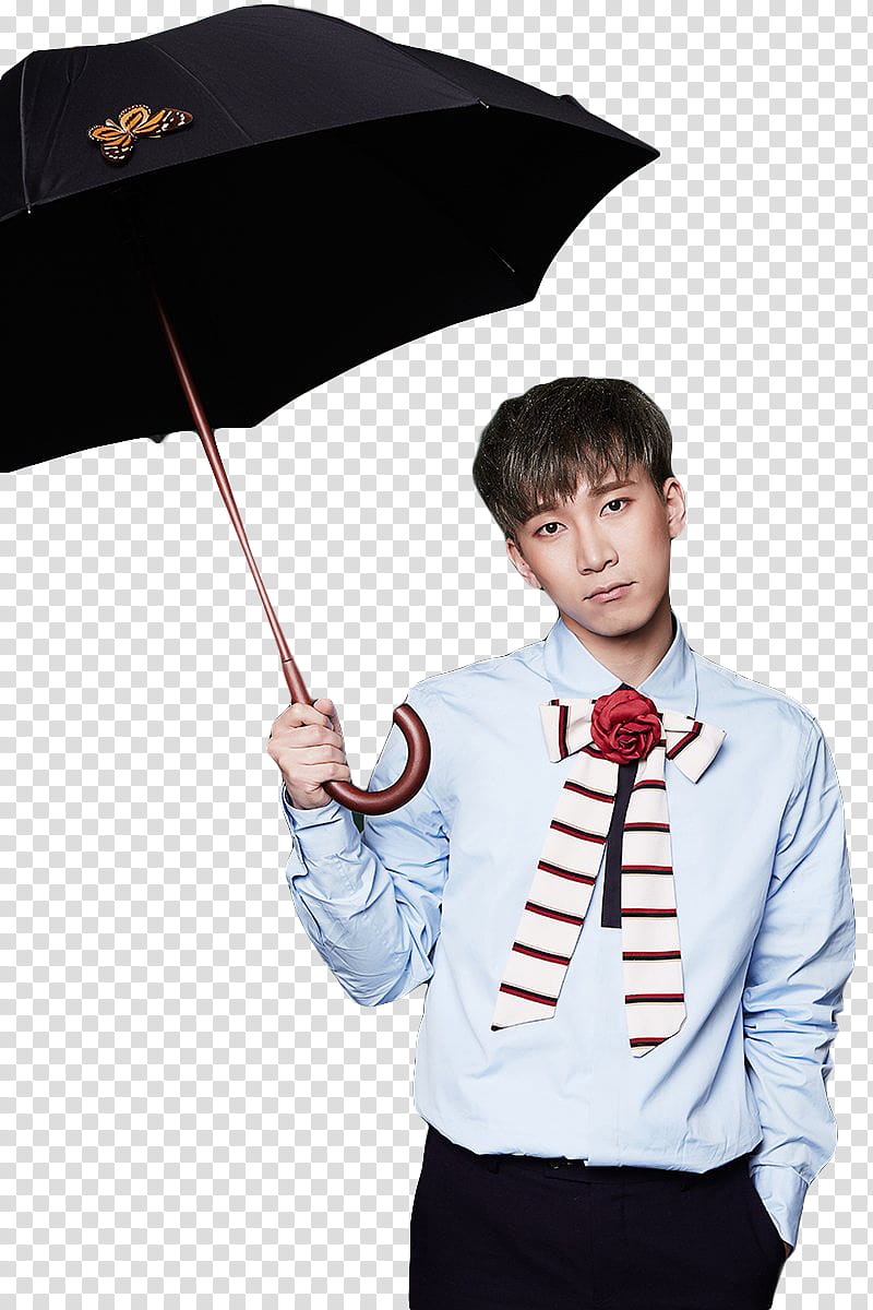 BTOB Feel eM, man holding umbrella transparent background PNG clipart